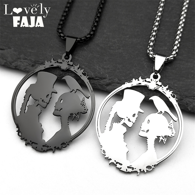 Men'S Grooming Gift Box - Collier pendentif tête de mort corbeau